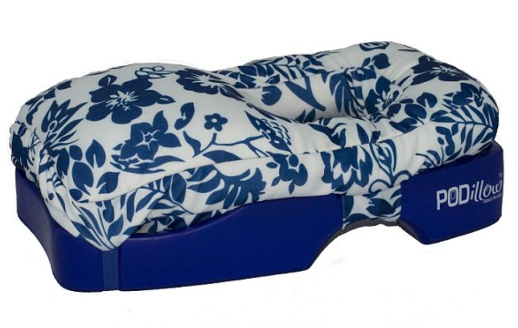 blue-flower-printed-podillow