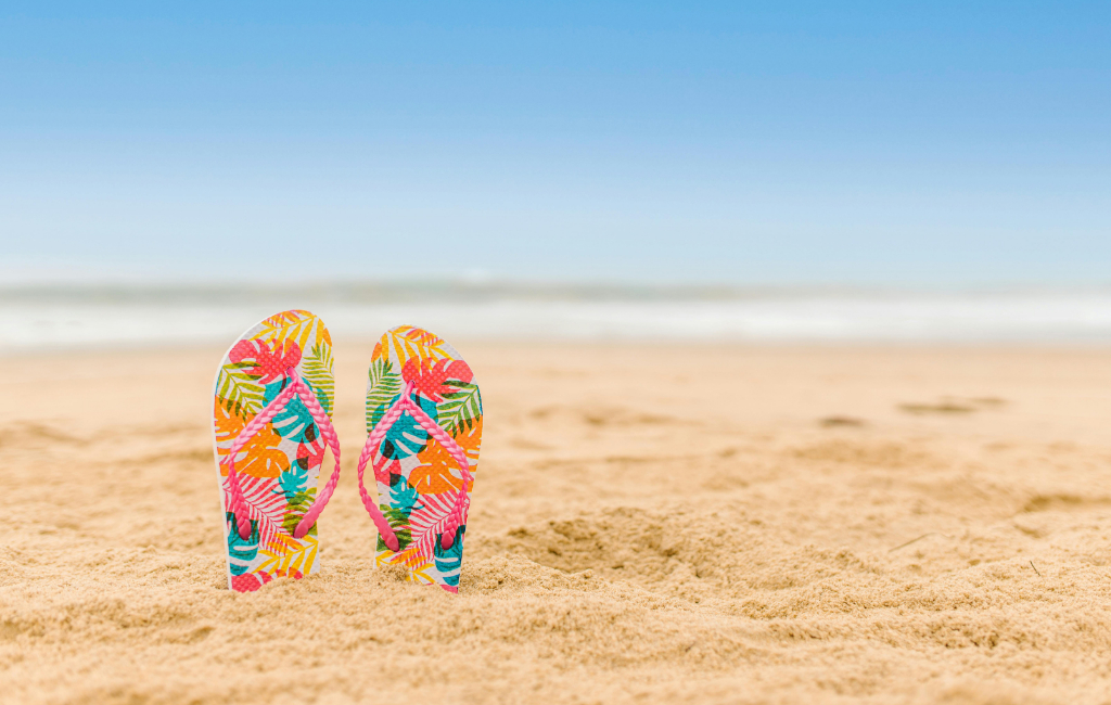 flip-flops-on-beach